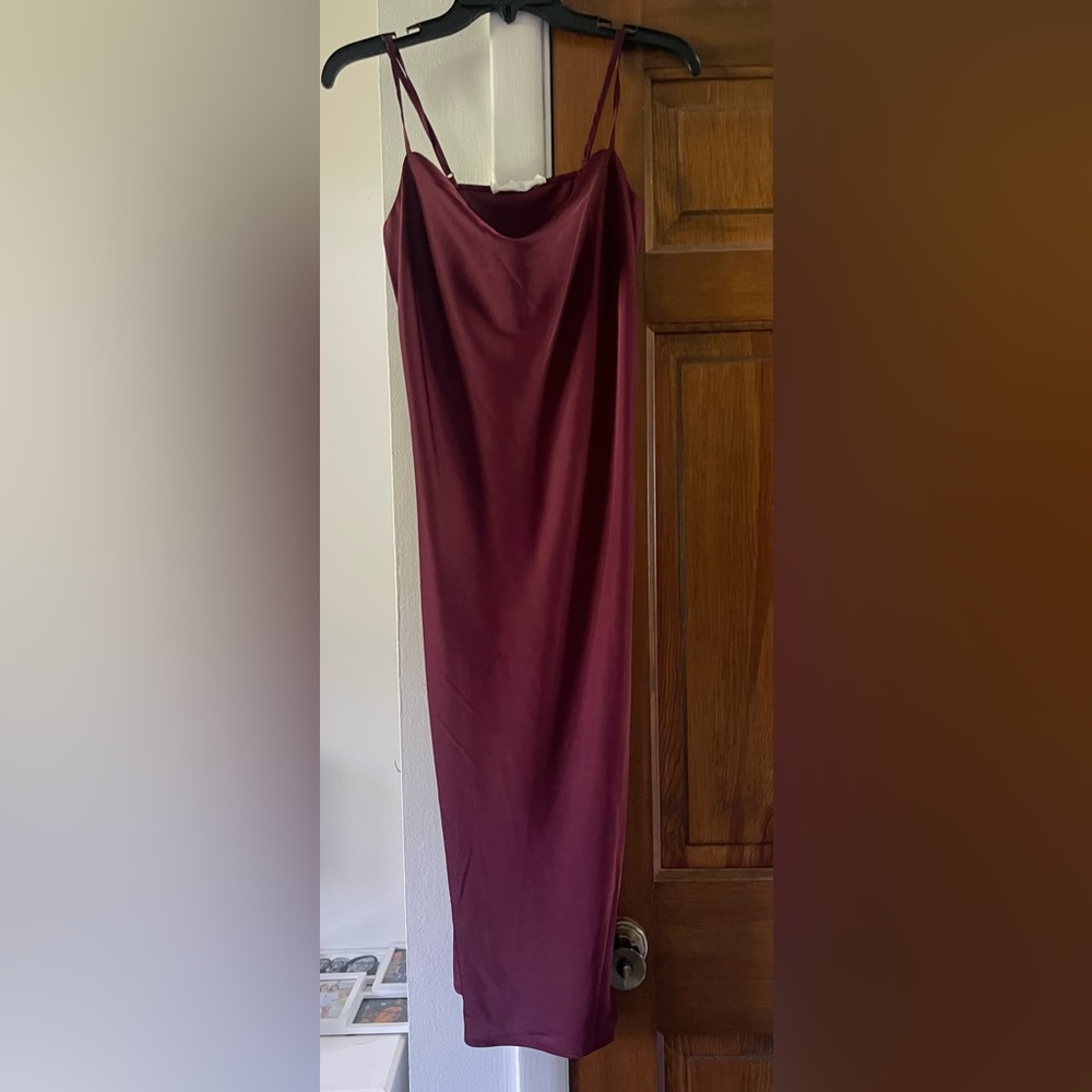 Wine cocktail dress